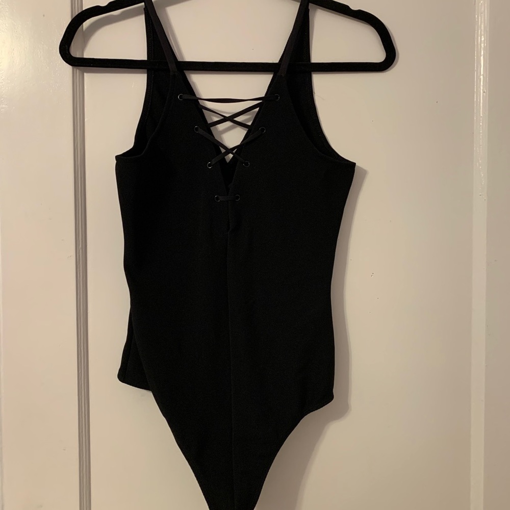 Cross front bodysuit